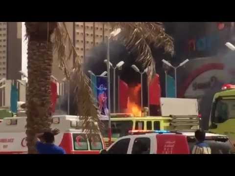 بالفيديو .. اندلاع حريق ضخم في سوق “جي مارت” بشارع الوزير وسط الرياض‎