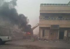 إطلاق نار بالعوامية يؤدي لاحتراق آلية لشركة مقاولات أثناء إزالتها مباني بحي “المسورة”