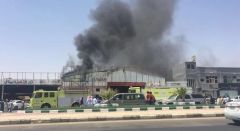 مدني عفيف يسيطر على حريق شب بإحدى الورش الصناعية