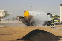 مدني الرياض يسيطر على تسرب غاز من ناقلة ويمنع وقوع كارثة بحي أم الحمام
