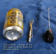 “داعش” ينشر صورة لقنبلة بدائية الصنع يزعم أنها فجرت الطائرة الروسية في سيناء