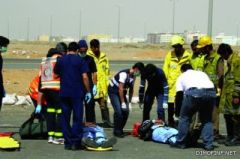 سقوط أجزاء من محرك طائرة «فرضيا» بمطار الأمير سلطان في تبوك
