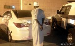 دوريات أمن الرياض تتمكن من ضبط لص سرق سيارة بعد أن صدمها