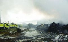 إصابة شخصين في حريق بإحدى المصانع الكيماوية بالدمام