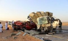 وفاة مواطن وإصابة 4 آخرين بحادث على طريق شقراء الرياض