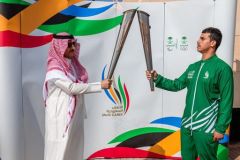 شعلة الألعاب السعودية 2023 تختتم زيارتها في منطقة #الحدود_الشمالية