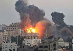 ارتفاع عدد شهداء العدوان الإسرائيلي على قطاع #غزة إلى 256 شهيداً