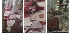 بالفيديو: اللحظات التي أعقبت تفجير مسجد القطيف