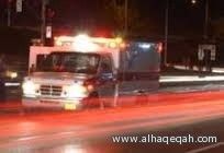 وفاة امرأة واصابة اربعة أشخاص في حادث انقلاب شرق محافظة العويقيلة