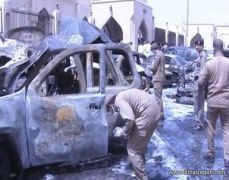 “فيديو”يظهر الأضرار الجسيمة التي أحدثها التفجير الإرهابي بجوار مسجد”العنود”