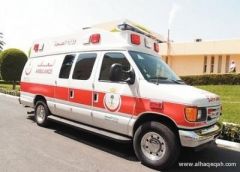 وفاة شخص واصابة شخص آخر ” من الجنسية الكويتيه ” في حادث انقلاب شرق طريف