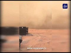 فيديو لعاصفة رملية تضرب جنوب المملكة