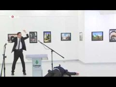 بالفيديو.. شاهد لحظة اغتيال السفير الروسي في أنقرة
