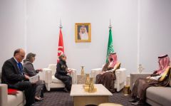 #ولي_العهد يلتقي رئيسة وزراء الجمهورية التونسية ويستعرضان العلاقات الثنائية