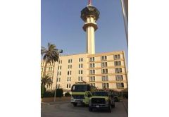 مدني الرياض يخمد حريقاً في برج التليفزيون
