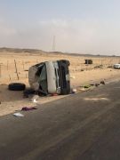 مصرع وإصابة 14 في حادث تصادم رباعي على طريق “رماح- الرياض”