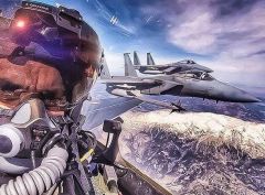 بالصورة … طيار تركي يلتقط “سيلفي” لنفسه مع مقاتلتين سعوديتين أثناء الطيران