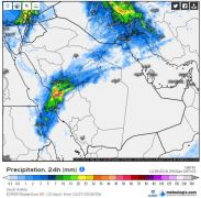 المسند .. 6 مناطق تتأثر بالحالة المطرية اليوم