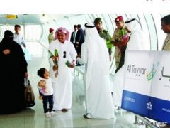 مطار تبوك يستقبل أولى رحلات «أفلاي دبي» مباشرة