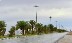 أمطار على محافظة #رفحاء بـ #الحدود_الشمالية