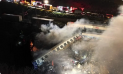 ارتفاع حصيلة ضحايا حادث تصادم قطارين في #اليونان إلى 26 قتيلا