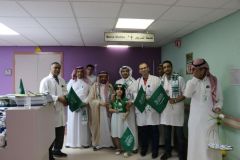 لجنة أصدقاء المرضى تحتفل باليوم الوطني بمستشفى رفحاء