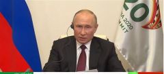 “بوتين” في كلمته بقمة العشرين: الجائحة تسببت في أزمة اقتصادية غير مسبوقة بالعالم